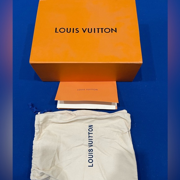 Louis Vuitton LV Trainer Blue Denim Sz 40 Worn 1X - Picture 8 of 8